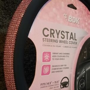 Pink steering wheel cover